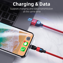 Load image into Gallery viewer, Greenport 540 Degrees Rotating 3A Fast Nylon USB Cable 3 in 1 Magnetic Charging Cable for Mobile Phone with FREE 10,000mAh POWER BANK
